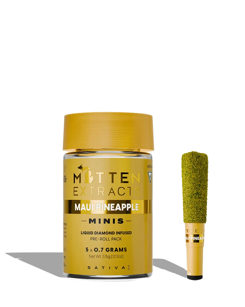 Maui Pineapple Infused Preroll 5-pack